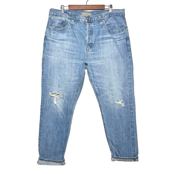 Point Sur | Women | Pasadena Selvedge Distressed Tapered Slim Fit Jeans | 32 - Picture 2 of 15